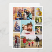 自分だけの8枚の写真コラージュを作成 ノートカード (正面/裏面)