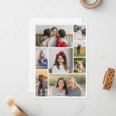 自分だけの8枚の写真コラージュを作成 ノートカード (正面/裏面インサイチュ)