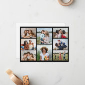 自分だけの8枚の写真コラージュを作成 ノートカード (正面/裏面インサイチュ)