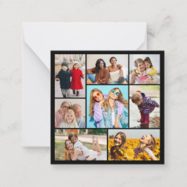 自分だけの8枚の写真コラージュを作成 ノートカード