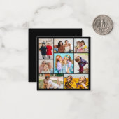 自分だけの8枚の写真コラージュを作成 ノートカード (正面/裏面インサイチュ)