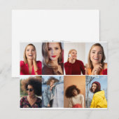 自分だけの8枚の写真コラージュを作成 ノートカード (正面/裏面)