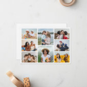 自分だけの8枚の写真コラージュを作成 ノートカード (正面/裏面インサイチュ)
