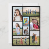 自分だけの8枚の写真コラージュを作成 ノートカード (正面)