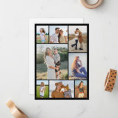 自分だけの8枚の写真コラージュを作成 ノートカード (正面/裏面インサイチュ)