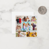 自分だけの8枚の写真コラージュを作成 ノートカード (正面/裏面インサイチュ)