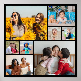 自分だけの8枚の写真コラージュを作成 ポスター