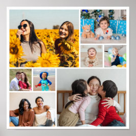 自分だけの8枚の写真コラージュを作成 ポスター