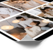 自分だけの8枚の写真コラージュを作成 ポスター (角)