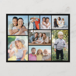 自分だけの8枚の写真コラージュを作成 ポストカード