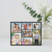 自分だけの8枚の写真コラージュを作成 ポストカード (スタンド正面)