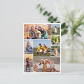 自分だけの8枚の写真コラージュを作成 ポストカード (スタンド正面)