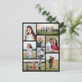 自分だけの8枚の写真コラージュを作成 ポストカード (スタンド正面)