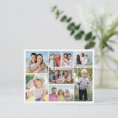 自分だけの8枚の写真コラージュを作成 ポストカード (スタンド正面)