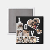 自分だけの8枚の写真コラージュを作成 マグネット (正面/裏面)