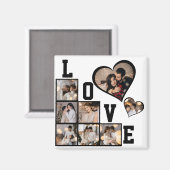 自分だけの8枚の写真コラージュを作成 マグネット (正面/裏面)