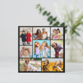 自分だけの8枚の写真コラージュを作成 招待状 (スタンド正面)