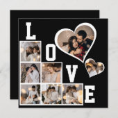 自分だけの8枚の写真コラージュを作成 案内状 (正面/裏面)