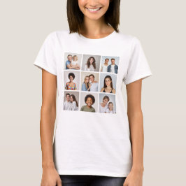 自分だけの9枚のフォトコラージュを作成しよう Tシャツ