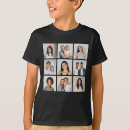 自分だけの9枚のフォトコラージュを作成しよう Tシャツ