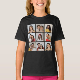 自分だけの9枚のフォトコラージュを作成しよう Tシャツ