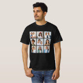自分だけの9枚のフォトコラージュを作成しよう Tシャツ (正面フル)