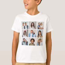 自分だけの9枚のフォトコラージュを作成しよう Tシャツ