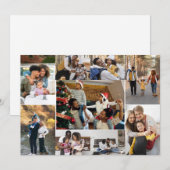 自分だけの9枚の写真コラージュを作成 シーズンカード (正面/裏面)