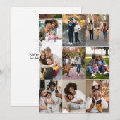 自分だけの9枚の写真コラージュを作成 シーズンカード (正面/裏面)