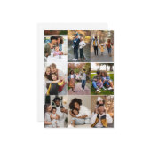 自分だけの9枚の写真コラージュを作成 ノートカード (正面/裏面インサイチュ)