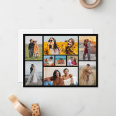 自分だけの9枚の写真コラージュを作成 ノートカード (正面/裏面インサイチュ)