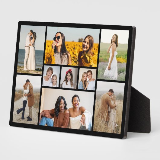 自分だけの9枚の写真コラージュを作成 フォトプラーク (側面)