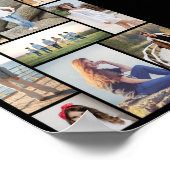 自分だけの9枚の写真コラージュを作成 ポスター (角)