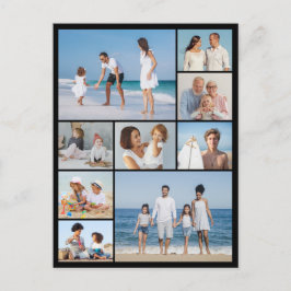 自分だけの9枚の写真コラージュを作成 ポストカード