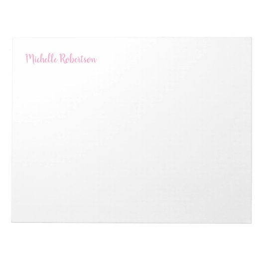 自分だけの おしゃれな プロフェッショナルな ガーリー クラシカル ノートパッド (正面)