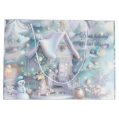 自分だけの パステルクリスマス おもちゃ屋を作ろう ラージペーパーバッグ (裏面)