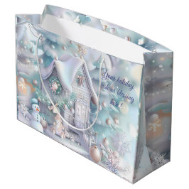 自分だけの パステルクリスマス おもちゃ屋を作ろう ラージペーパーバッグ