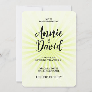 自分だけの パステル レトロ スターバースト 招待状