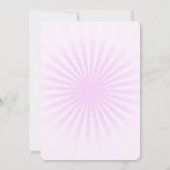 自分だけの パステル レトロ スターバースト 招待状 (裏面)