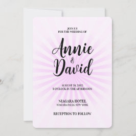 自分だけの パステル レトロ スターバースト 招待状