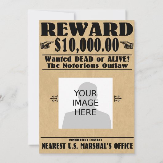 自分だけの「生け捕りか死んだか」招待状 招待状 (正面)