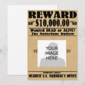 自分だけの「生け捕りか死んだか」招待状 招待状 (正面/裏面)