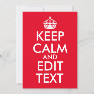 自分だけの「Keep Calm」風デザインを作成してテキストを編集 ノートカード