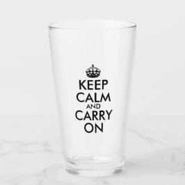 自分だけの「Keep Calm and Carry On」を作成 タンブラーグラス