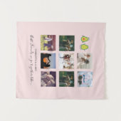 自分だけのBFFフォトコラージュギフト - ヴィーガン アボカド タペストリー (正面(横))