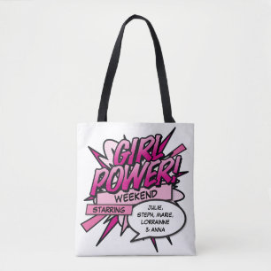 自分だけのGIRL POWER女子ウィークエンド トートバッグ