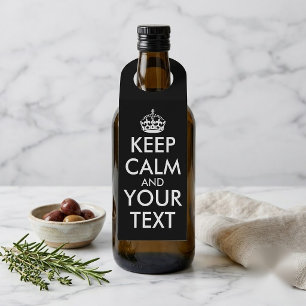 自分だけのKeep Calm and Carry On - オリジナルグッズを作ろう ボトルネックタグ