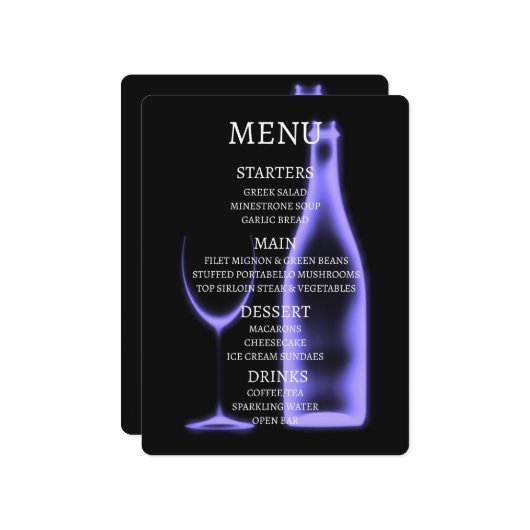 自分だけのX線ワイングラス＆ボトルを作成 メニュー (正面/裏面インサイチュ)