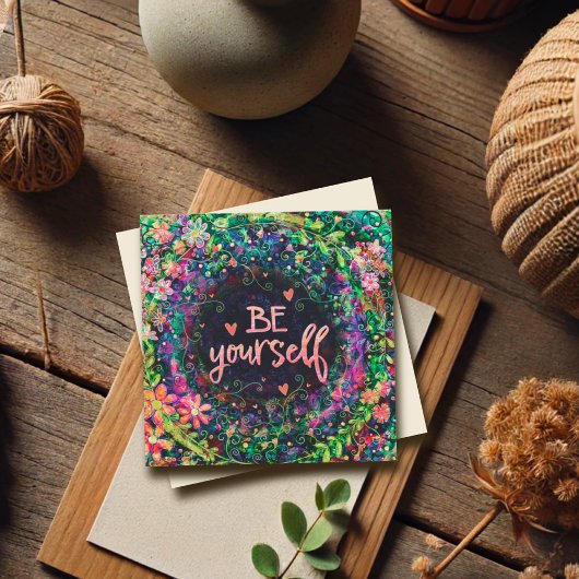 自分でいなさい。かわいらしフローラ励まし