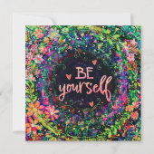 自分でいなさい。かわいらしフローラ励まし (正面)